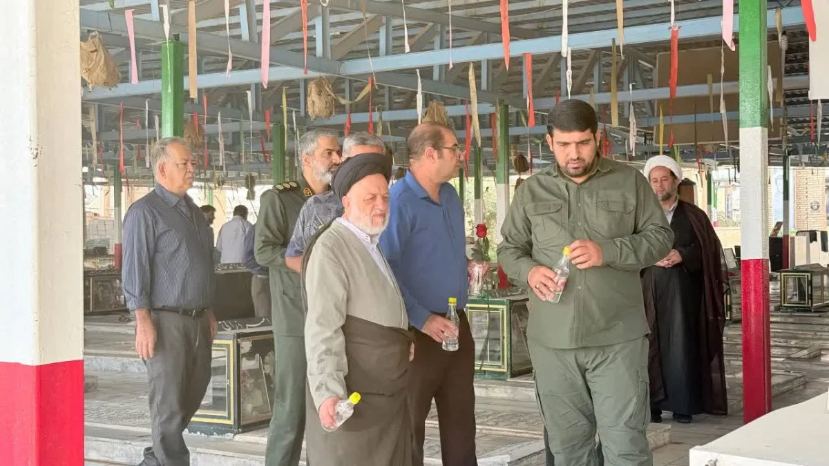 از میدان ورزش تا گلزار شهدا؛ ادای احترام به قهرمانان جاودانه بهبهان