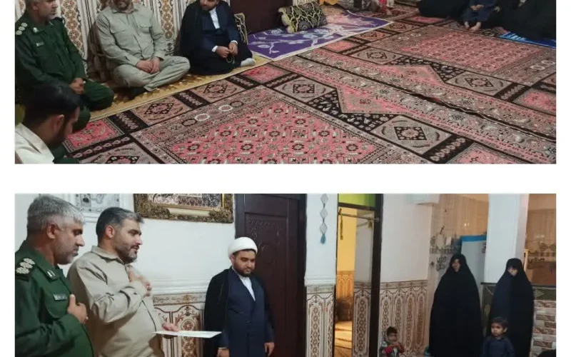 دیدار جانشین سپاه سلمان با خانواده شهید حجتالاسلام حسین عبدالهی در شهرستان دلگان