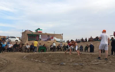 قهرمانی صالحآباد در نخستین دوره کشتی ساحلی یادواره شهدای پهلوان