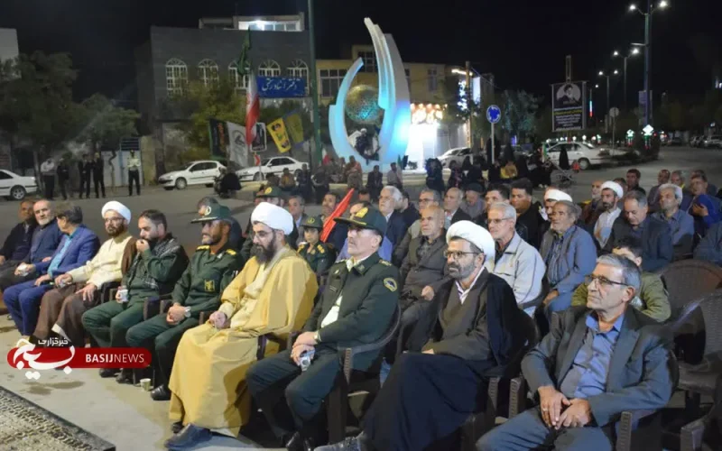 مراسم سالگرد قافله سالار مدافعان حرم در فامنین