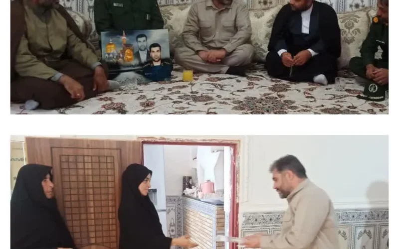دیدار جانشین سپاه سلمان با خانواده پاسدار شهید ناصر عبداللهی