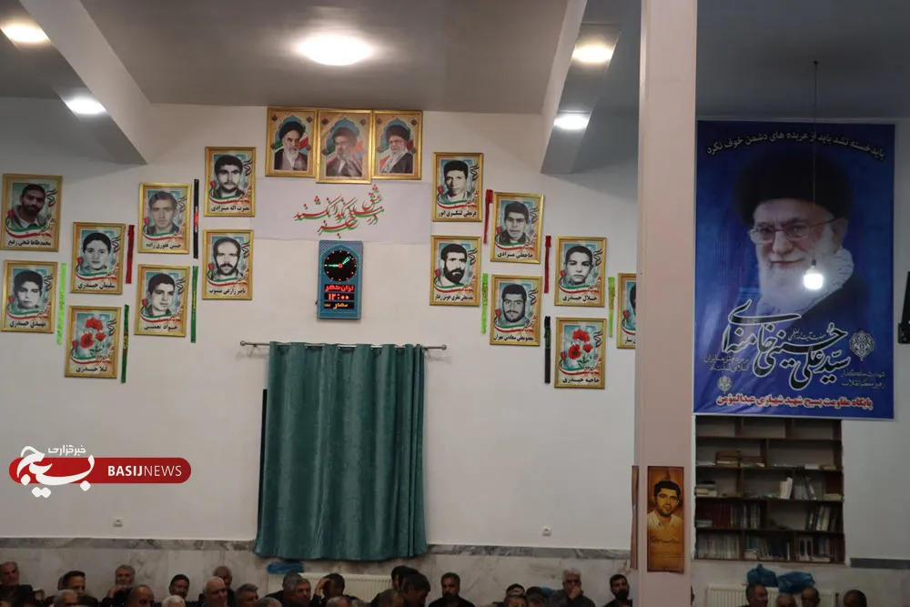 آیین سوگواری ایام فاطمیه و گرامیداشت شهدای جنگ رمضان در روستای عبدالمؤمن بخش شیرین‌سو