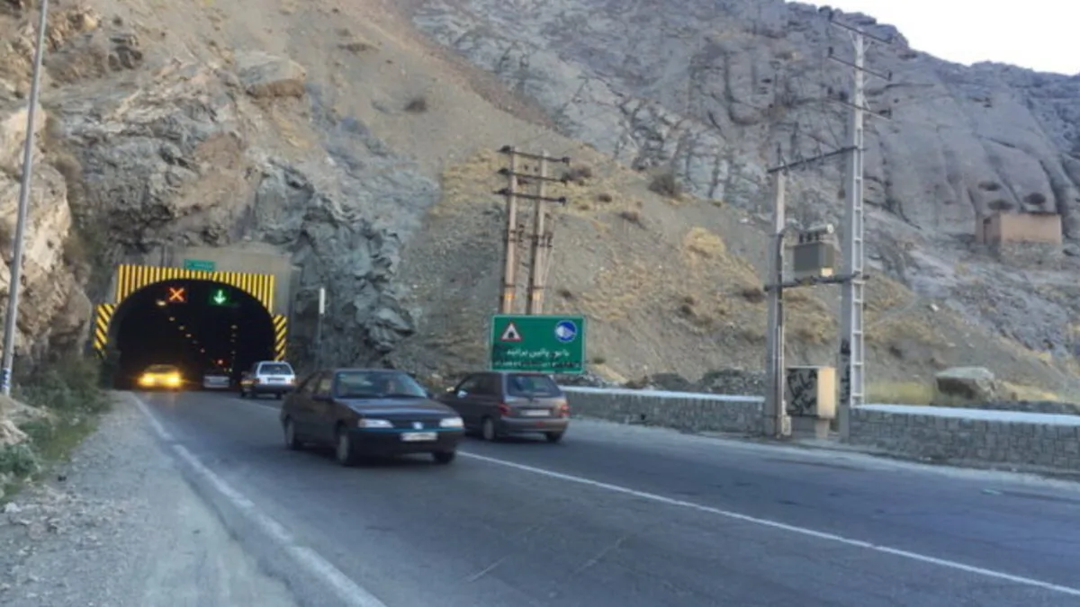 ریزش جزئی تونل شماره ۵ چالوس برطرف شد