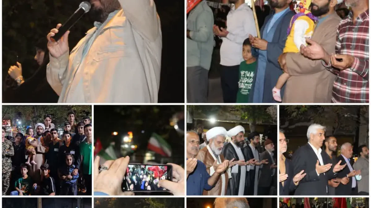 اجتماع مردم گالیکش در اعلام همبستگی و لبیک به فرمان رهبر معظم انقلاب برگزار شد