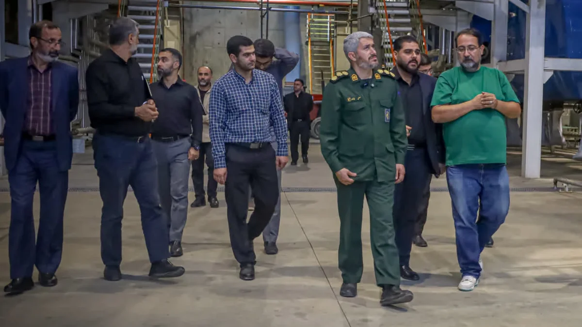 برگزاری جلسه قرارگاه اقتصاد مقاومتی و عدالت سپاه کربلا و بازدید از نیروگاه زباله‌سوز ساری