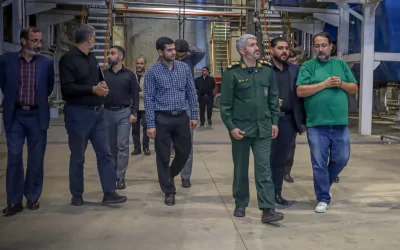 برگزاری جلسه قرارگاه اقتصاد مقاومتی و عدالت سپاه کربلا و بازدید از نیروگاه زباله‌سوز ساری